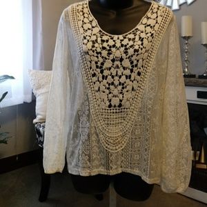 Gorgeous Long Sleeved Lace Shirt